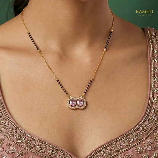 Detailed view of Bavisha Eternal Bond 18K Gold Mangalsutra - Rameti Jewels