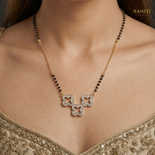 Detailed view of Chitra Minimalist Elegance Daily Wear Mangalsutra - Rameti Jewels