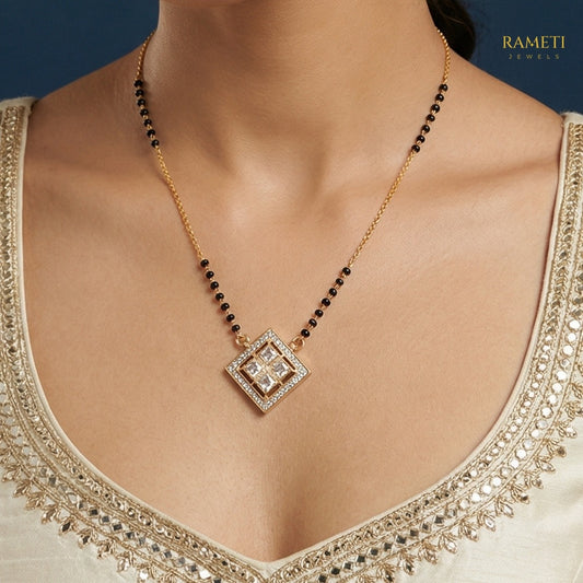Detailed view of Cheshta Traditional Heritage Collection Mangalsutra - Rameti Jewels