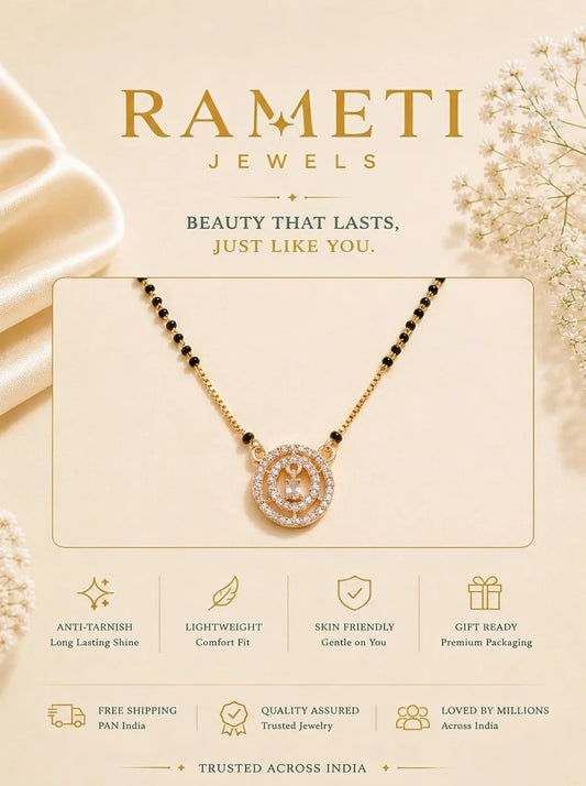 Detailed view of Shraddha Mangalsutra - Rameti Jewels