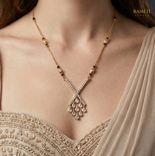 Detailed view of Hansa Traditional Heritage Collection Mangalsutra - Rameti Jewels