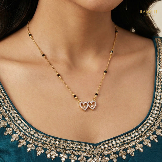 Detailed view of Ipsita Sleek and Sophisticated Office Wear Mangalsutra - Rameti Jewels