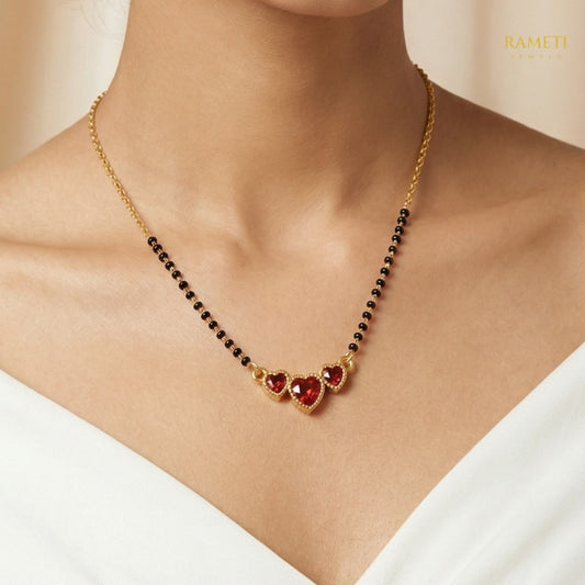 Detailed view of Aadhya Eternal Bond 18K Gold Mangalsutra - Rameti Jewels