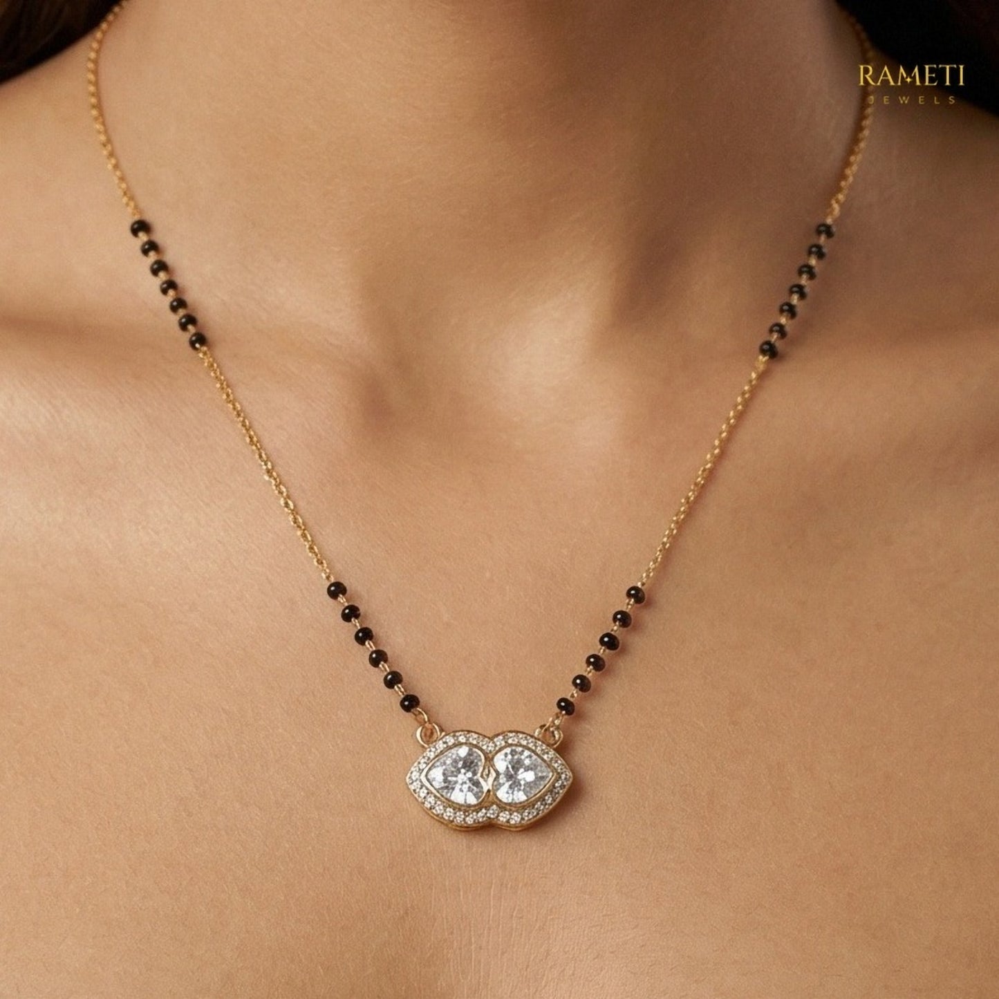 Ayesha Celebrity Inspired Modern Mangalsutra - Rameti Jewels