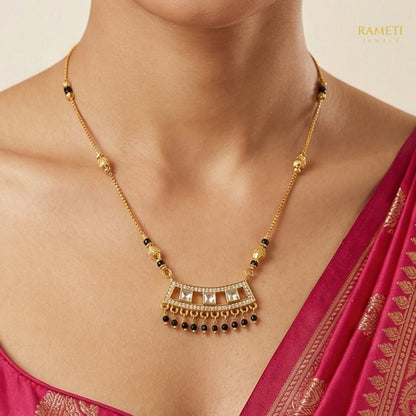 Laksha Sleek and Sophisticated Office Wear Mangalsutra - Rameti Jewels