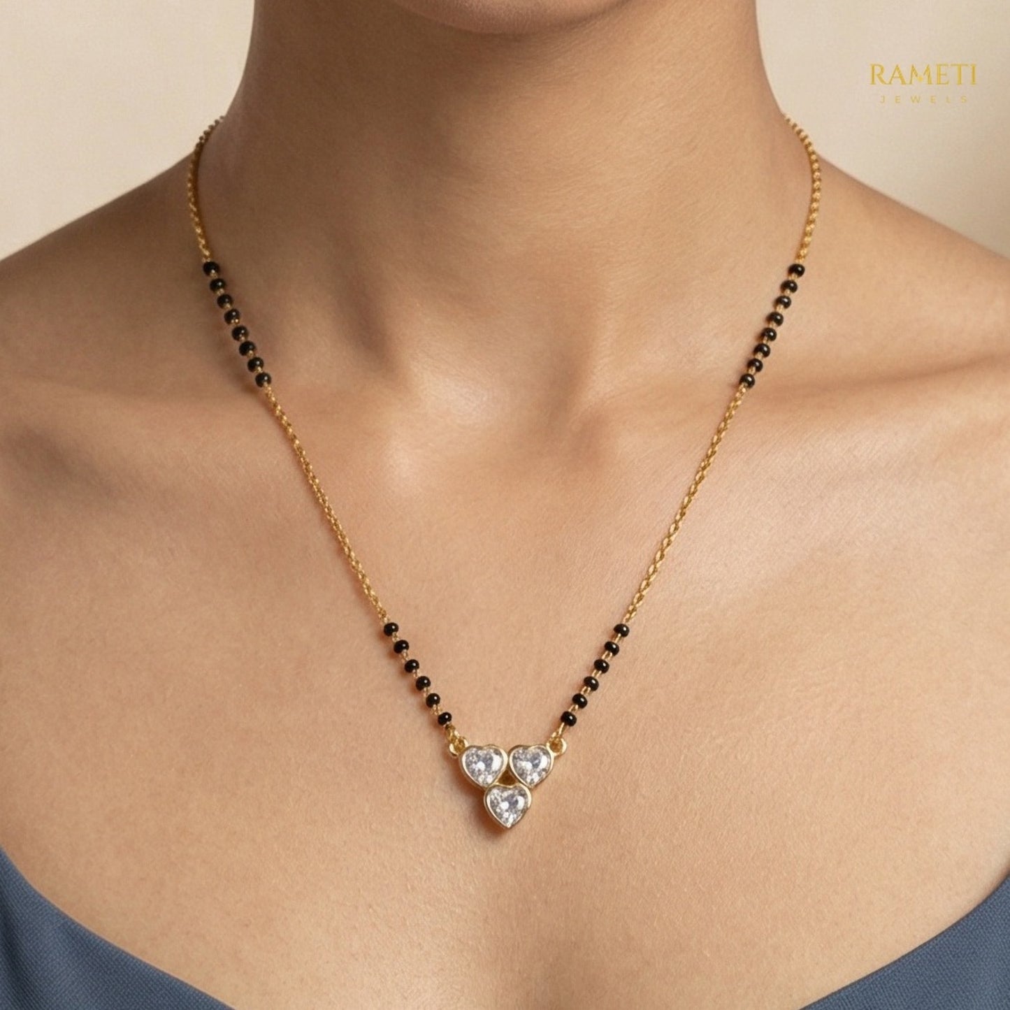 Latika Divine Protection Classic Mangalsutra - Rameti Jewels
