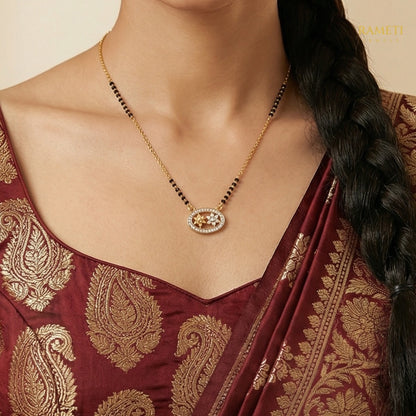Detailed view of Mahima Celebrity Inspired Modern Mangalsutra - Rameti Jewels