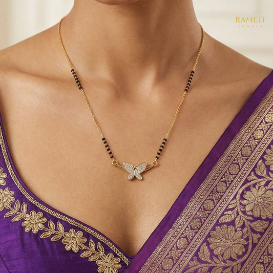 Detailed view of Namita Eternal Bond 18K Gold Mangalsutra - Rameti Jewels