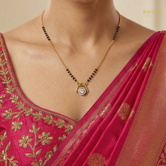 Detailed view of Nandini Traditional Heritage Collection Mangalsutra - Rameti Jewels