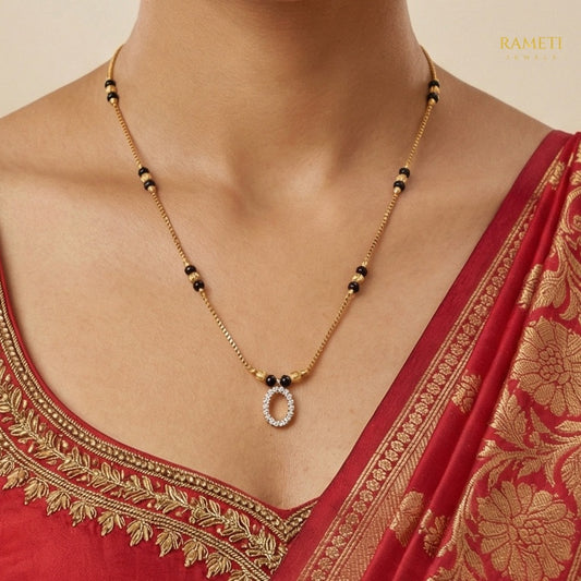 Nayana Celebrity Inspired Modern Mangalsutra - Rameti Jewels