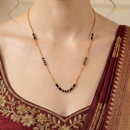 Detailed view of Ojaswini Celebrity Inspired Modern Mangalsutra - Rameti Jewels
