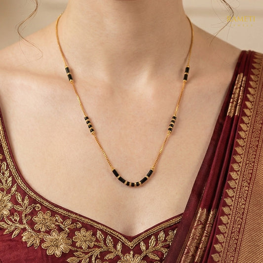 Detailed view of Ojaswini Celebrity Inspired Modern Mangalsutra - Rameti Jewels