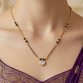 Omka Glistening CZ Studded Party Wear Mangalsutra