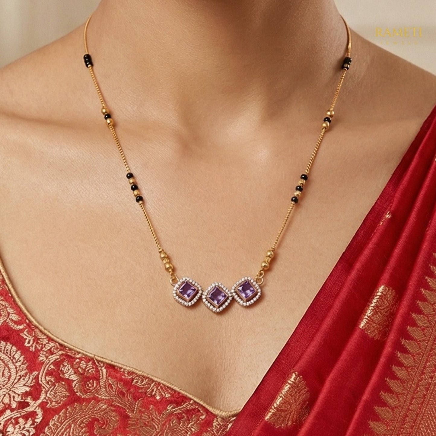 Pooja Celebrity Inspired Modern Mangalsutra - Rameti Jewels