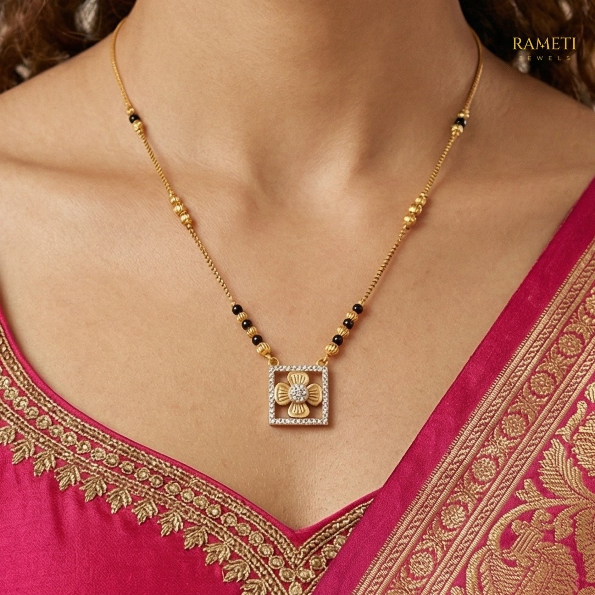 Riya Divine Protection Classic Mangalsutra - Rameti Jewels