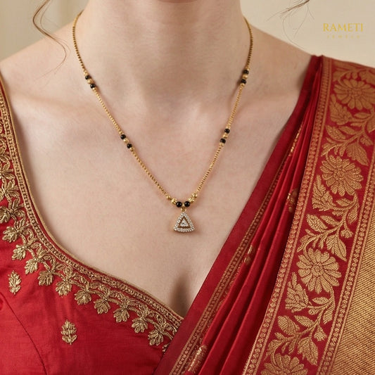 Detailed view of Sia Traditional Heritage Collection Mangalsutra - Rameti Jewels