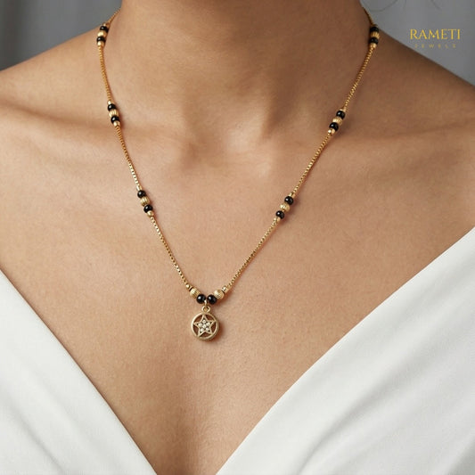Detailed view of Srishti Traditional Heritage Collection Mangalsutra - Rameti Jewels