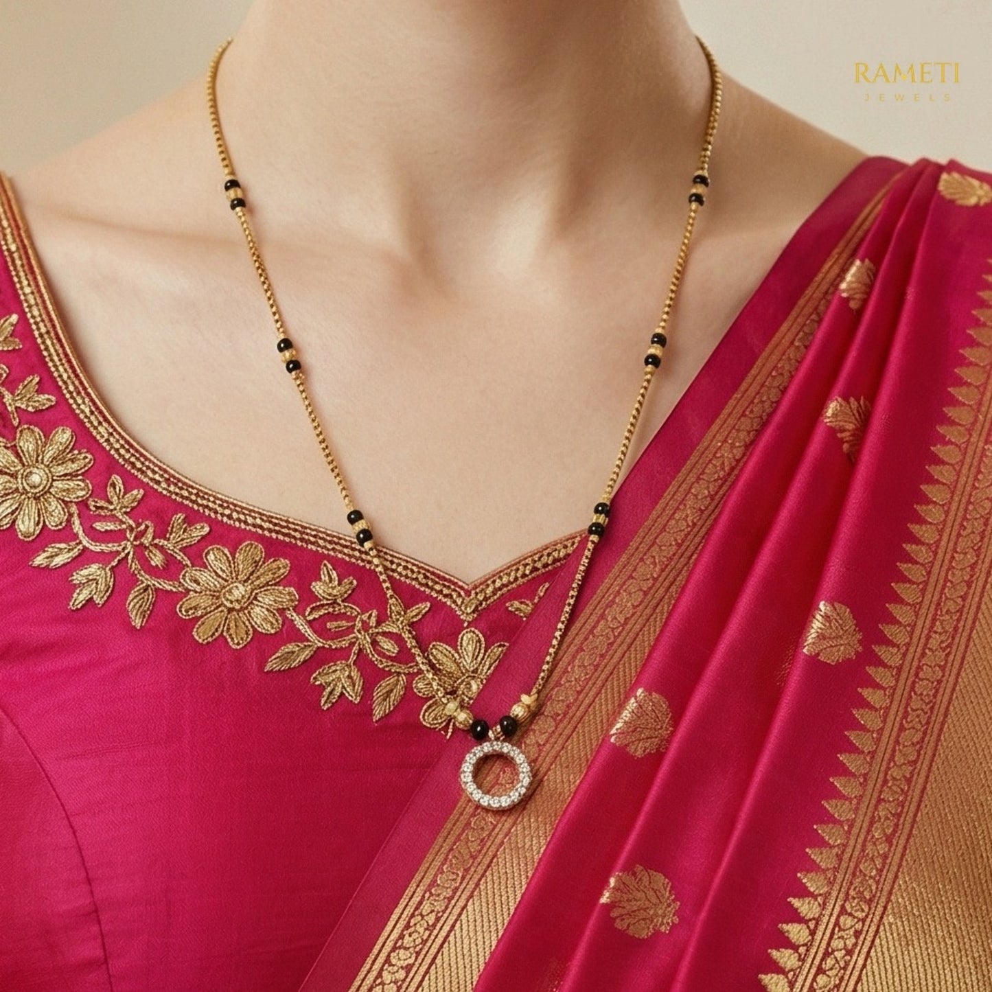 Suman Minimalist Elegance Daily Wear Mangalsutra - Rameti Jewels