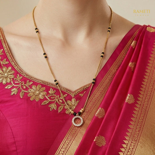 Suman Minimalist Elegance Daily Wear Mangalsutra - Rameti Jewels