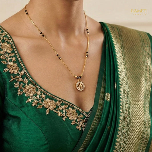 Detailed view of Swati Traditional Heritage Collection Mangalsutra - Rameti Jewels