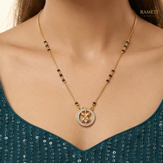 Detailed view of Bithika Traditional Heritage Collection Mangalsutra - Rameti Jewels