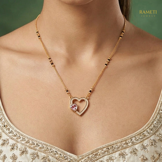Detailed view of Chanchal Celebrity Inspired Modern Mangalsutra - Rameti Jewels