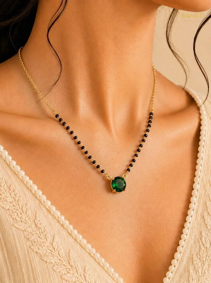 Detailed view of Kriti Mangalsutra - Rameti Jewels