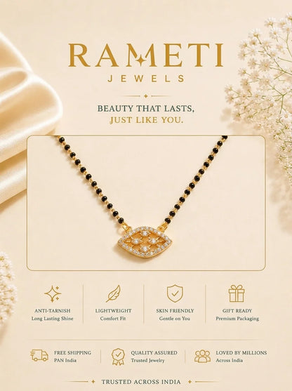 Detailed view of Janvhi Mangalsutra - Rameti Jewels