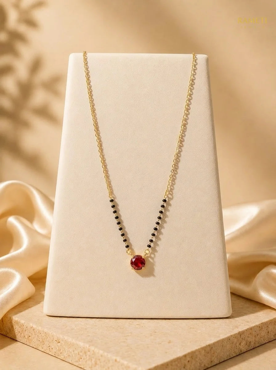 Detailed view of Vaani Mangalsutra - Rameti Jewels