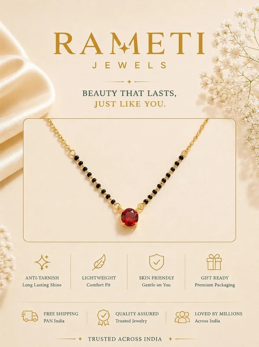 Detailed view of Vaani Mangalsutra - Rameti Jewels