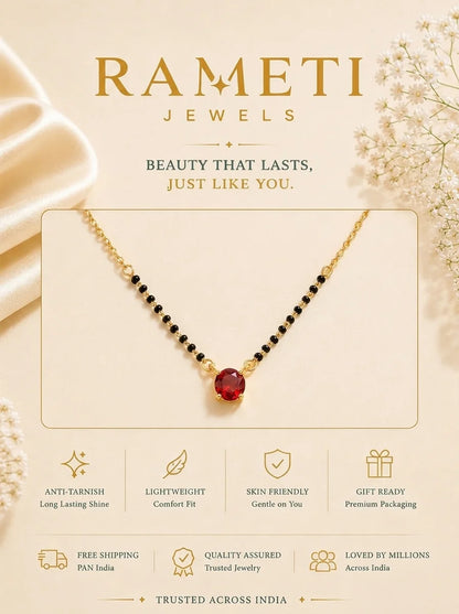 Detailed view of Vaani Mangalsutra - Rameti Jewels