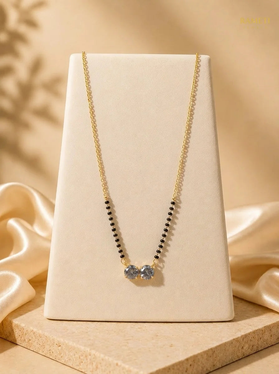 Detailed view of Bhumi Mangalsutra - Rameti Jewels