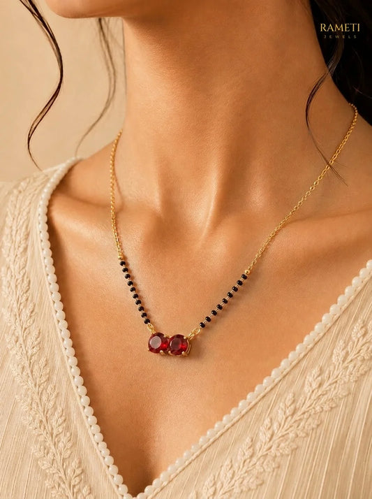 Detailed view of Mouni Mangalsutra - Rameti Jewels