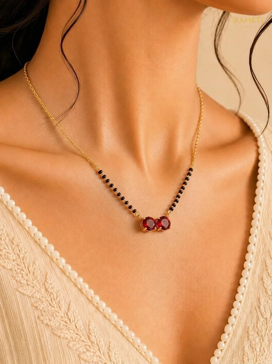 Detailed view of Mouni Mangalsutra - Rameti Jewels