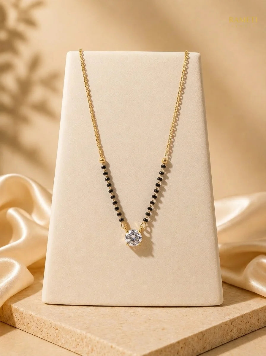 Detailed view of Malavika Mangalsutra - Rameti Jewels