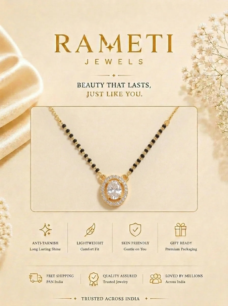 Detailed view of Wamiqa Mangalsutra - Rameti Jewels