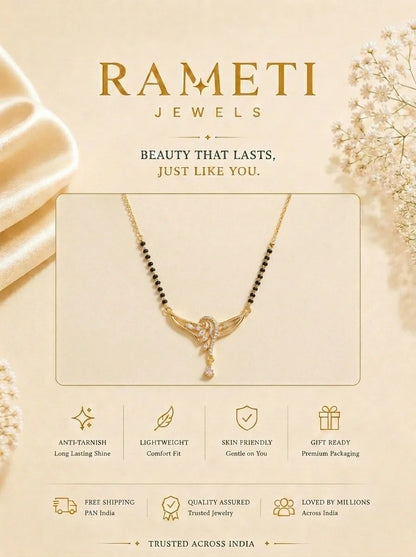 Detailed view of Mithila Mangalsutra - Rameti Jewels