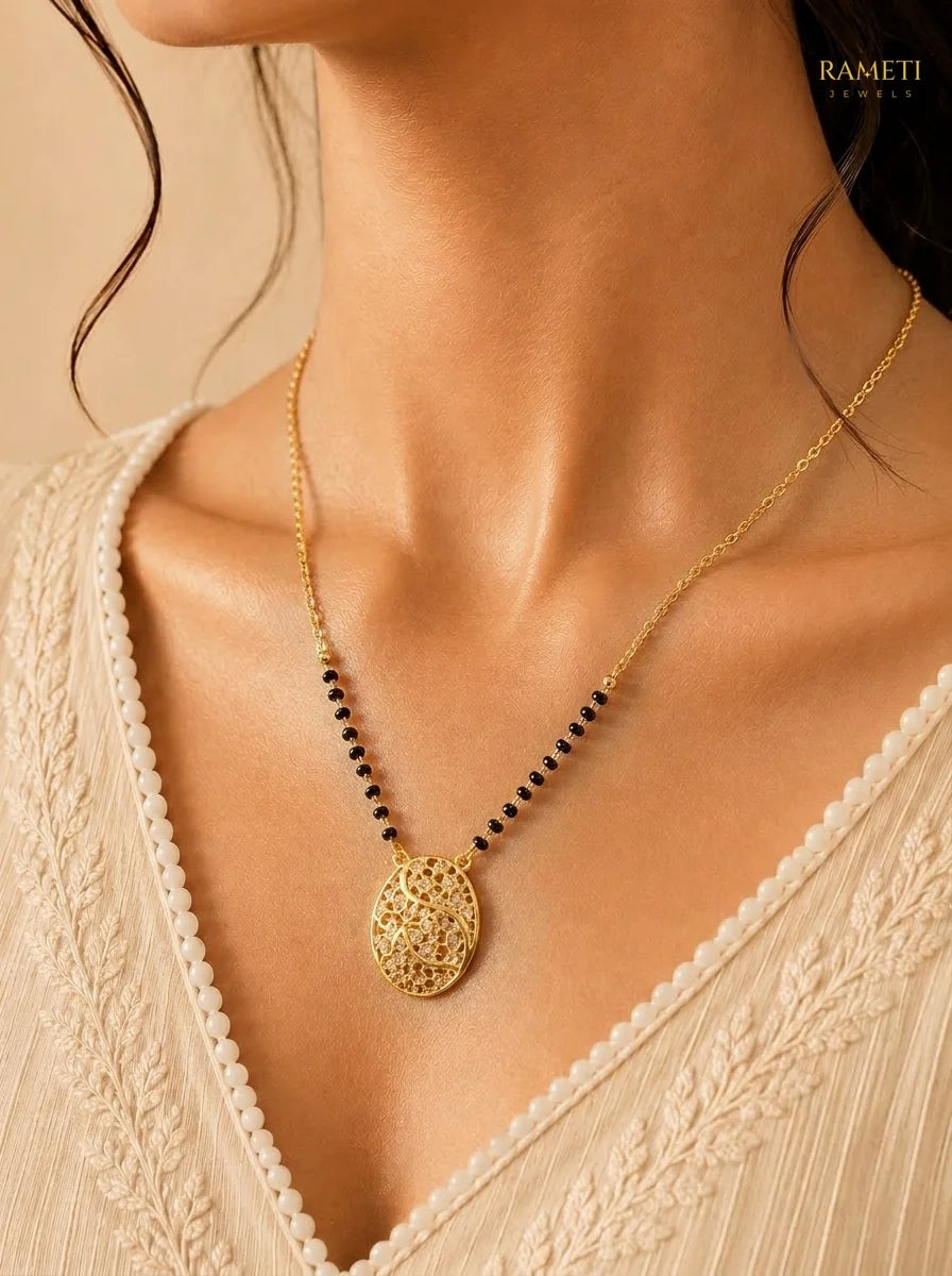 Detailed view of Shirley Mangalsutra - Rameti Jewels
