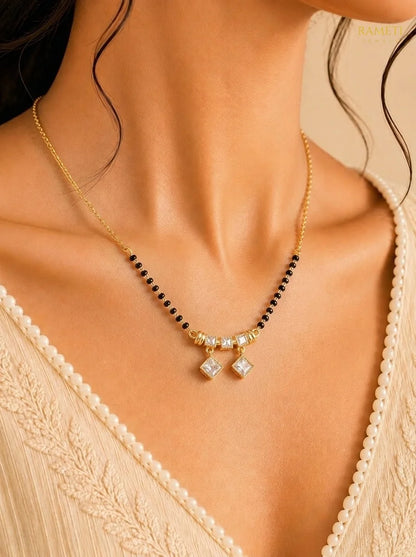 Detailed view of Jonita Mangalsutra - Rameti Jewels