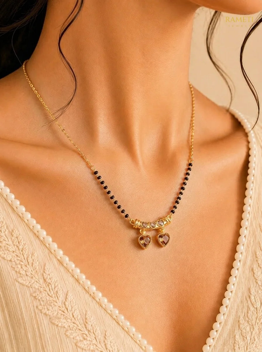 Detailed view of Dhvani Mangalsutra - Rameti Jewels