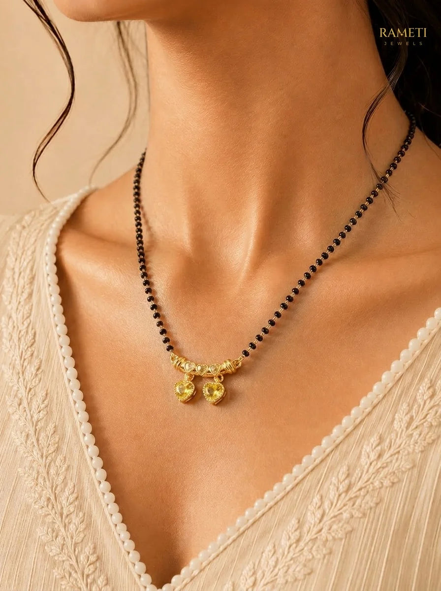 Detailed view of Anushka Mangalsutra - Rameti Jewels
