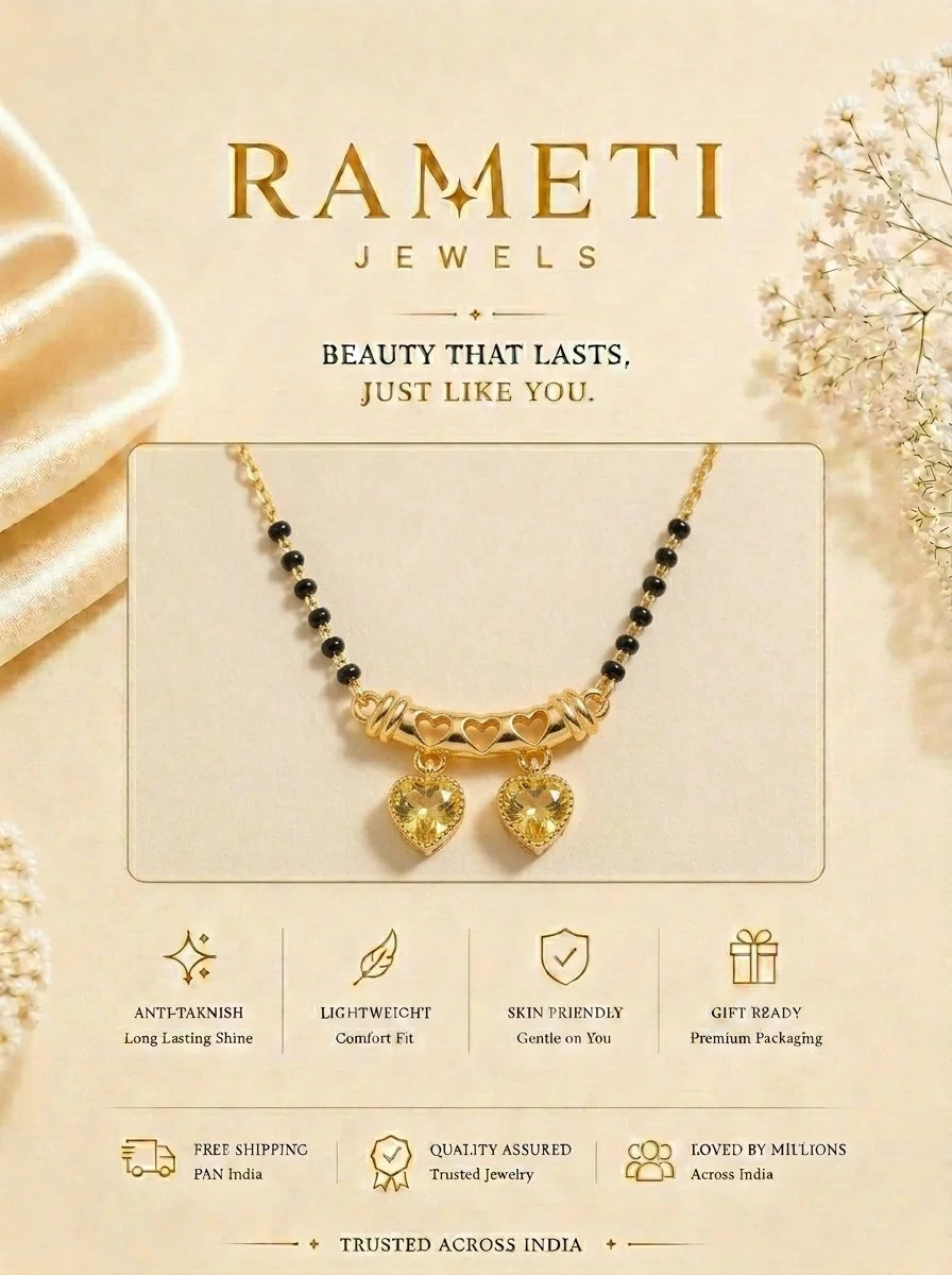 Detailed view of Anushka Mangalsutra - Rameti Jewels