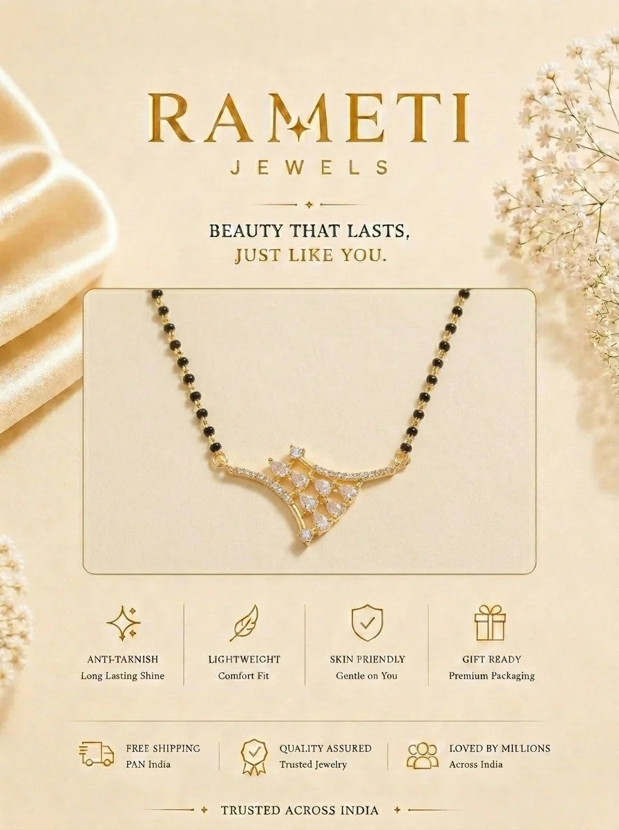 Detailed view of Nisha Mangalsutra - Rameti Jewels