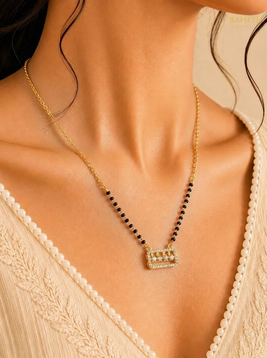 Detailed view of Nayanthara Mangalsutra - Rameti Jewels