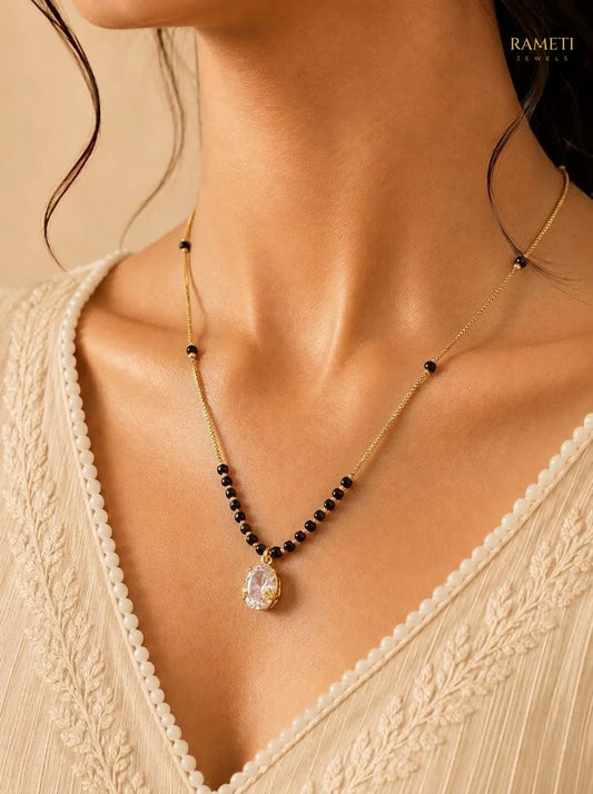 Detailed view of Meenakshi Mangalsutra - Rameti Jewels
