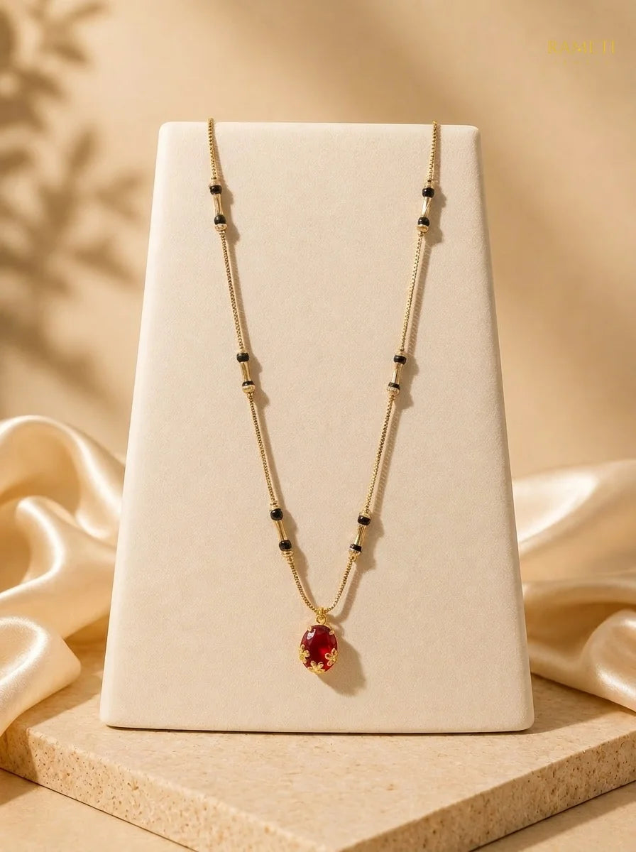 Detailed view of Mrunal Mangalsutra - Rameti Jewels