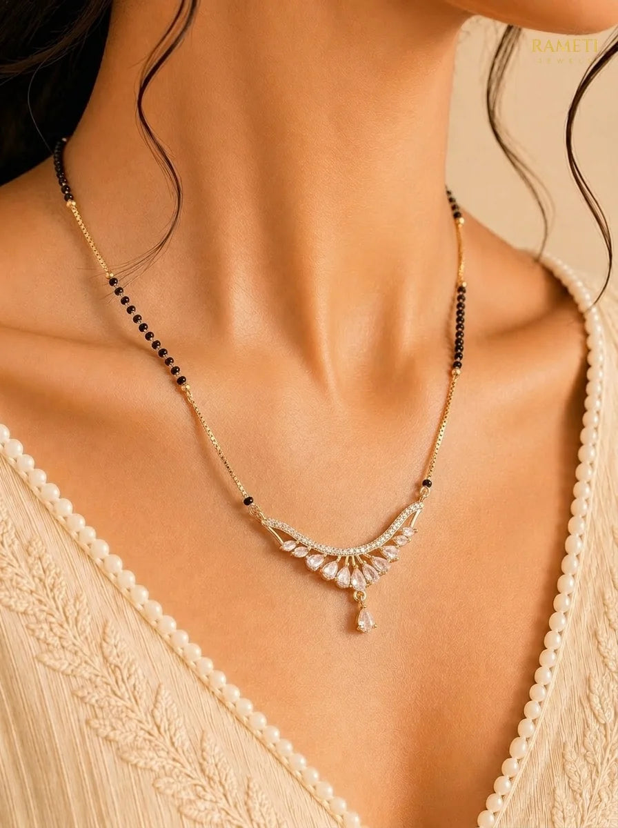 Detailed view of Chitrangada Mangalsutra - Rameti Jewels