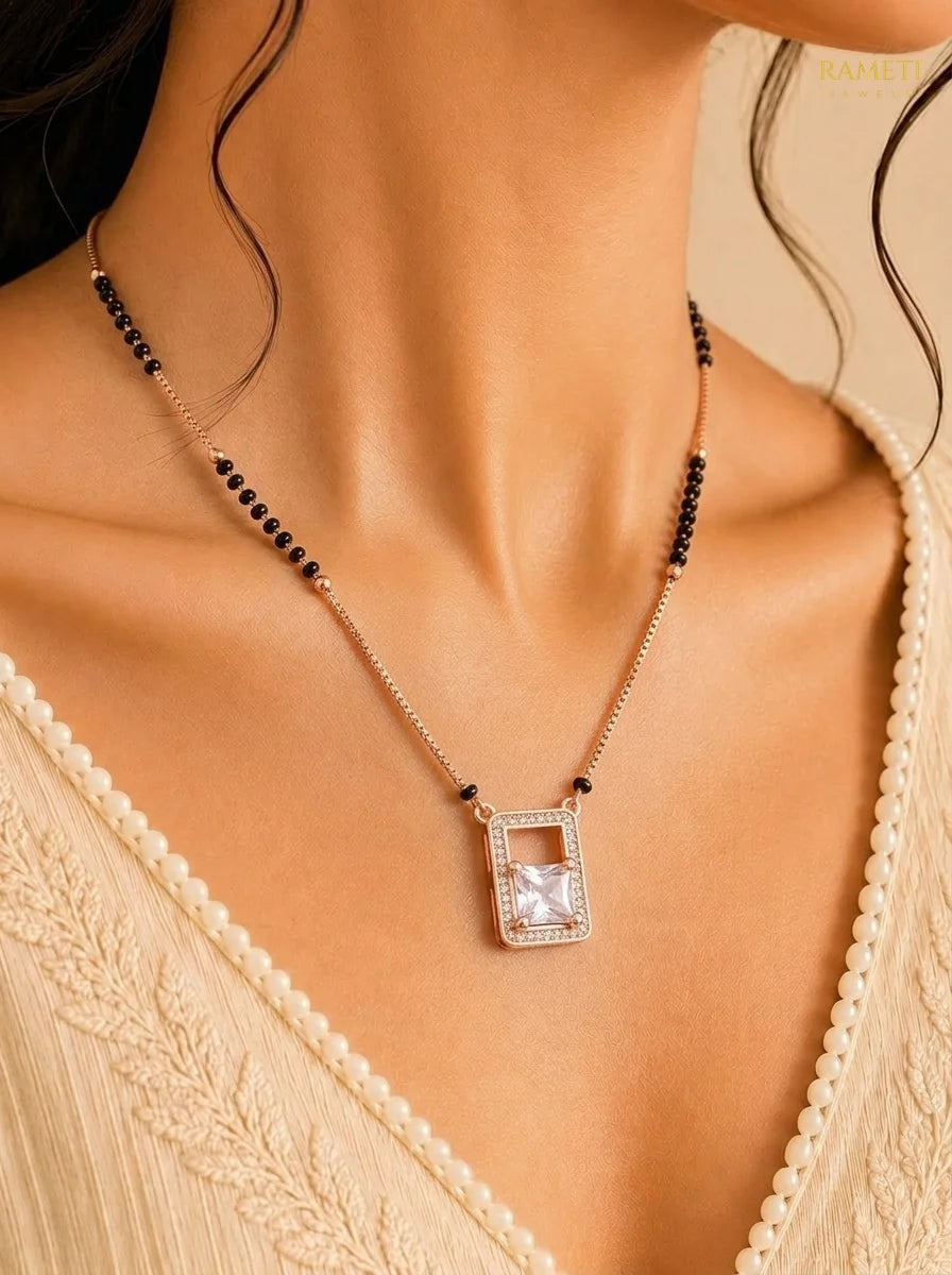 Detailed view of Huma Mangalsutra - Rameti Jewels
