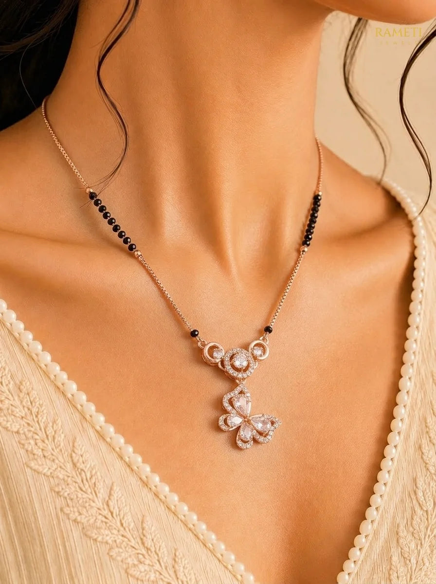 Detailed view of Yami Mangalsutra - Rameti Jewels