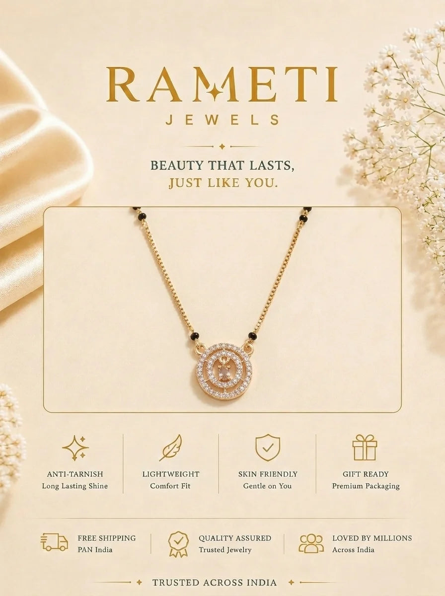 Detailed view of Esha Mangalsutra - Rameti Jewels